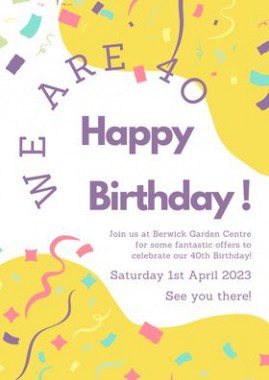 Garden Centre Birthday